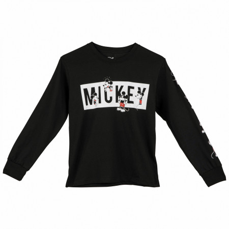 Mickey Mouse Overload Black Colorway Boy's Long-Sleeved Shirt